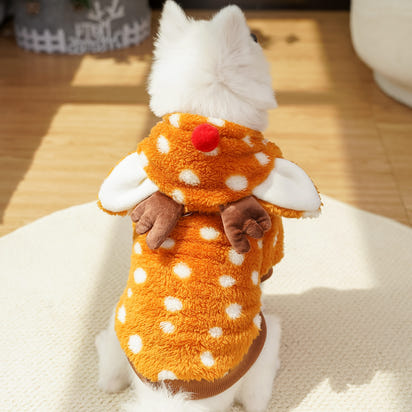 Adorable Reindeer Dog Sweater ? Festive Winter Wear