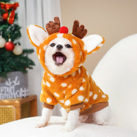 Adorable Reindeer Dog Sweater ? Festive Winter Wear